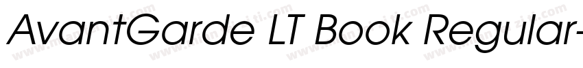 AvantGarde LT Book Regular字体转换